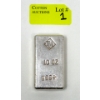 Image 1 : 10 Oz .999+ Silver Johnson Matthey Bar 
