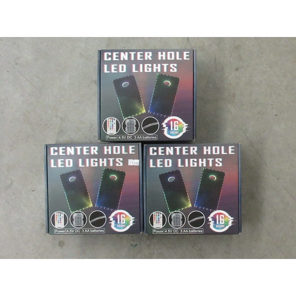 3 New Sets of LED Corn Hole Board Light Sets 