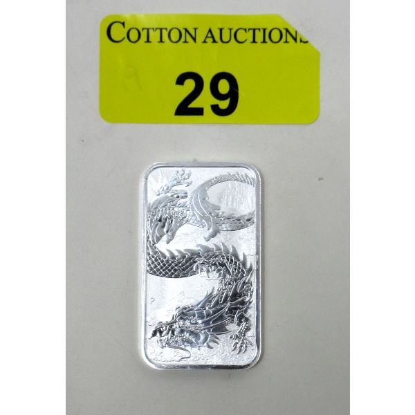 1 Oz .9999 Silver 2023 Legal Tender Dragon Coin 