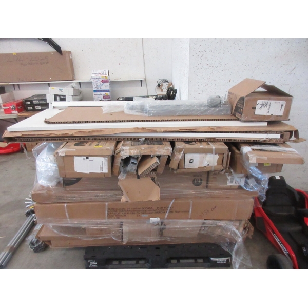 Skid of Assorted Flat Pack Furniture