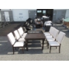 Image 1 : Family Size Dining Table with 8 Matching Chairs