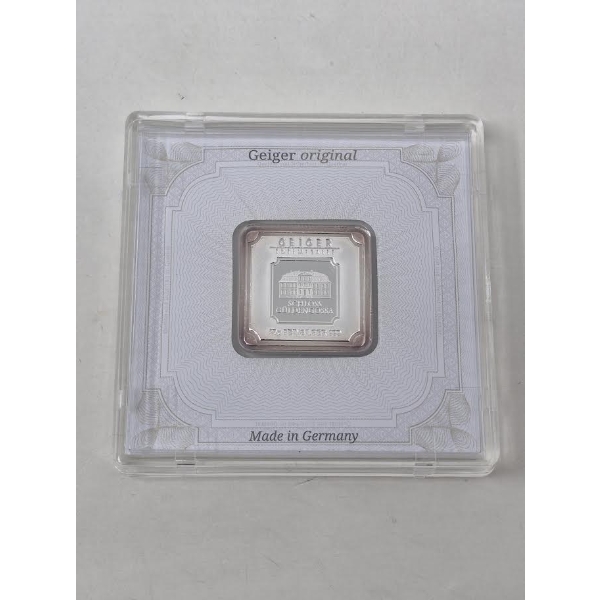 20 Gram .999 Silver Geiger Edelmetalle Bar 