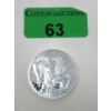 Image 1 : 1 Oz .999 Silver Mercury Greek Messenger God Round 