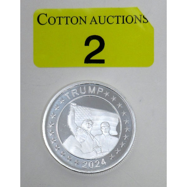 1 Oz .999 Silver 2024 TRUMP Assassination Survival Round 