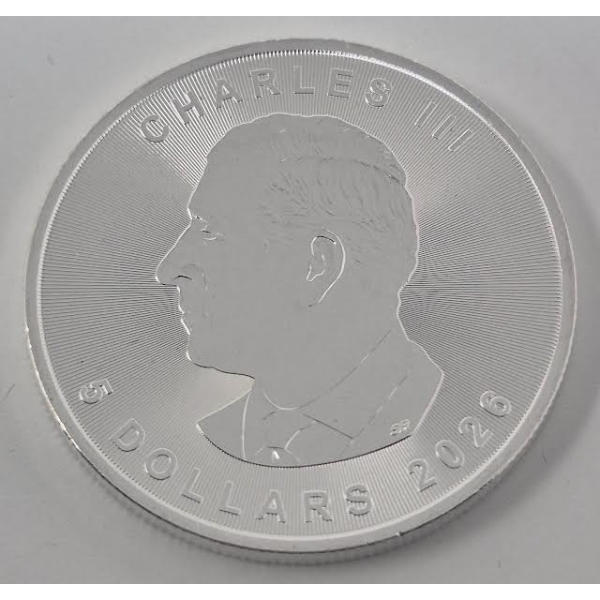 1 Oz .9999 Silver 2026 Canada Maple Leaf Coin