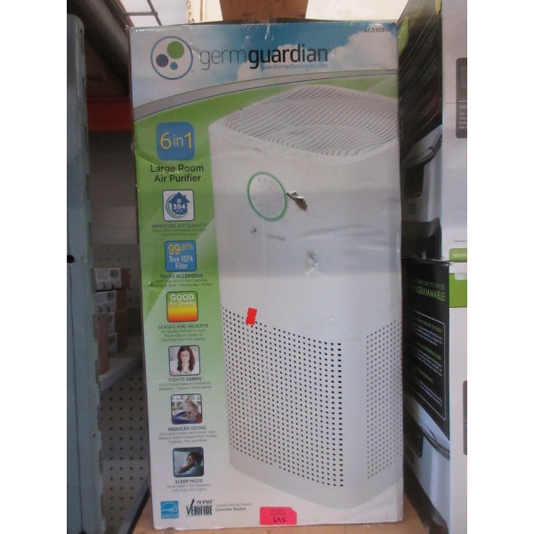 Germguardian 6 in 1 Large Room Air Purifier