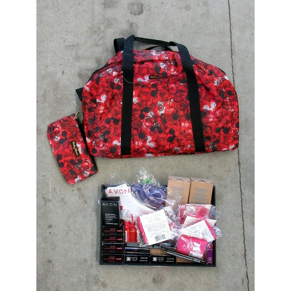 New Mickey Mouse Graphic Bag & Tray of Avon