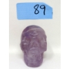 Image 1 : 666 Carat Amethyst Hand-Carved Skull 