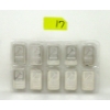 Image 1 : UNCUT 10 x 1/2 Oz .999 Silver Pan American Bars 