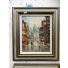 Image 3 : 2 Framed Vintage Street Scene Giclée Prints - 13" x 15"