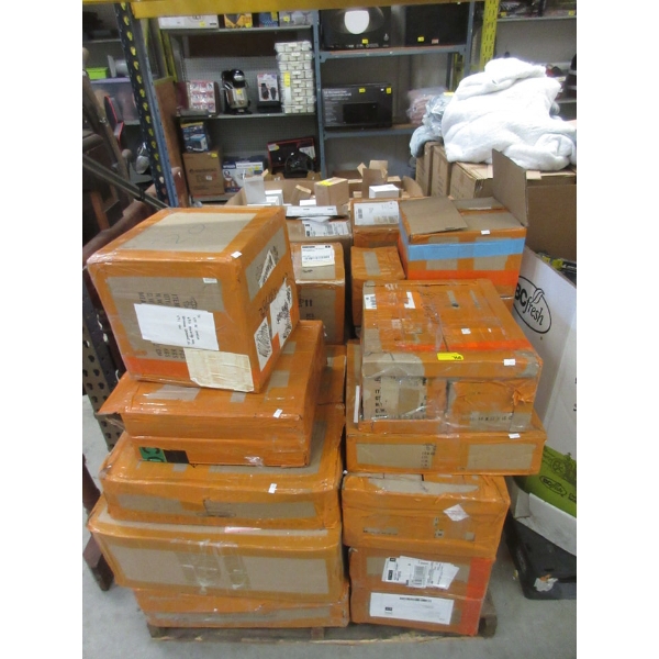 Skid of Boxed Customer Return Light Fixtures