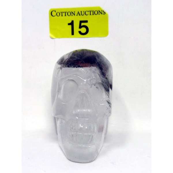347 Gram Quartz Gemstone 3D Skull