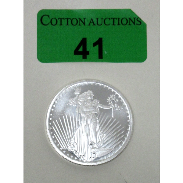 1 Oz .999 Silver St. Gaudens SilverTowne Mint Round 