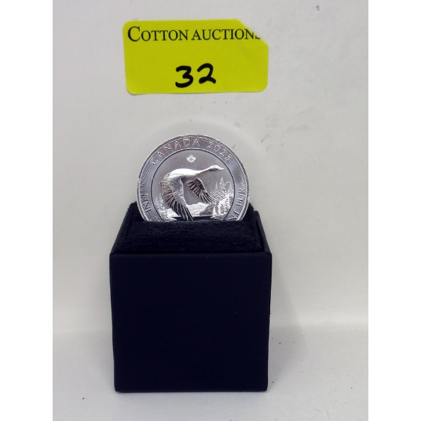 2 Oz .9999 Silver Canadian Goose Coin 