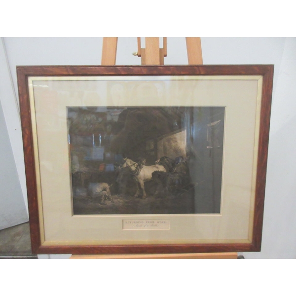 George Morland 1885 Photogravure Etching 