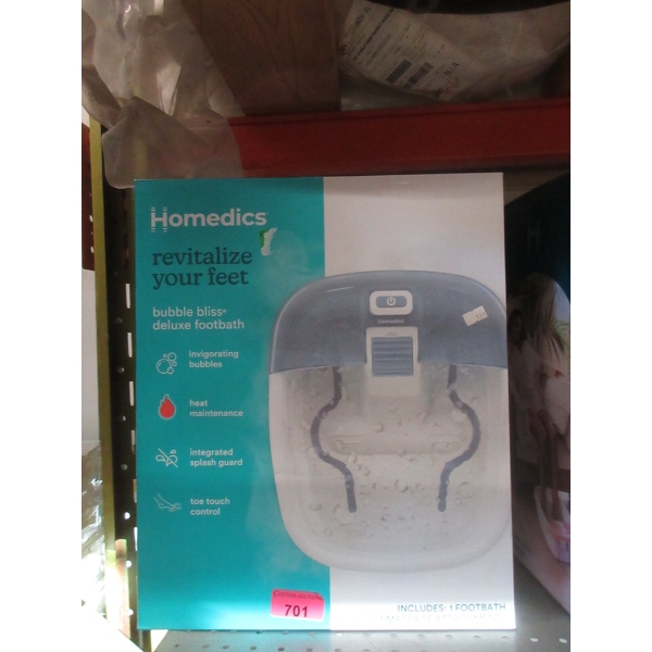 Homedics Blue Bubble Bliss Heated Foot Bath