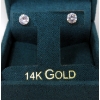 Image 1 : Brand New in Box 14KT Yellow Gold Cubic Zirconia Earrings 