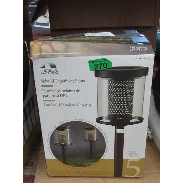 Pack of 5 Pathmark Solar LED Pathway Lights