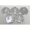 Image 1 : 5 x Silver Clad NUDE Girl Art Rounds 