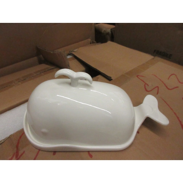 New White Whale Dowan Ceramic Butter Dishes