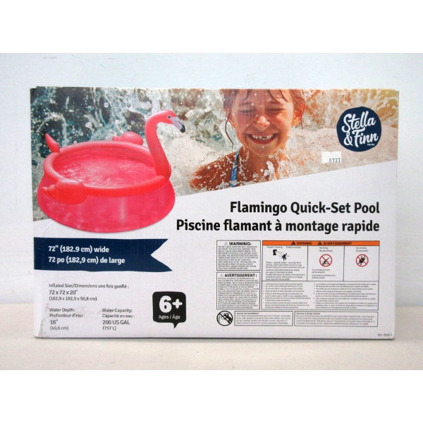New Flamingo Quick-Set 6' Round Inflatable Pool