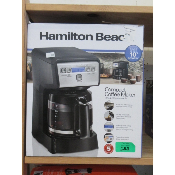 Hamilton Beach Compact 12-Cup Coffee Maker