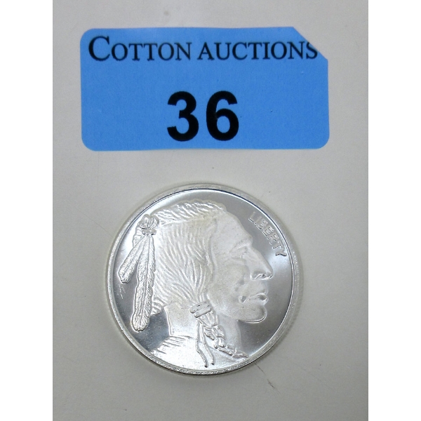 1 Oz .999 Silver Art Round 