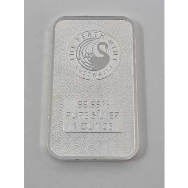 1 Oz .9999 Silver Australian Dragon Bar