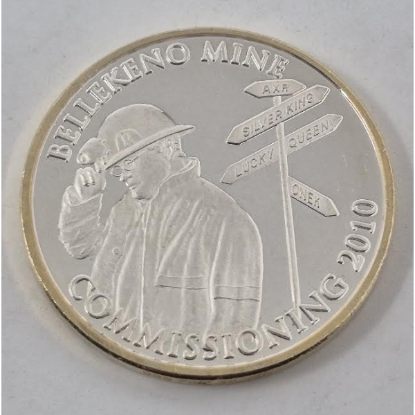 1 Oz .999 Silver Bellekeno Mine 2010 Round 