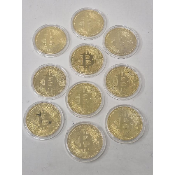 10 x Novelty Bitcoin Rounds
