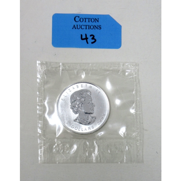 1 Oz .9999 Silver 2008 Flex Sealed Maple Leaf Coin 