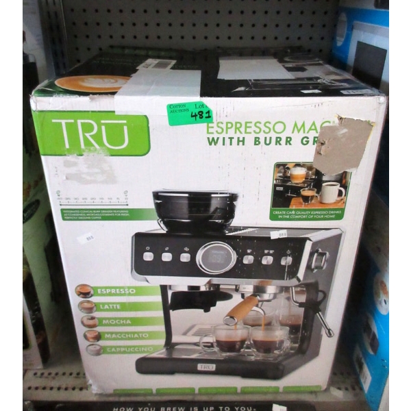 Tru Espresso Machine with Burr Grinder
