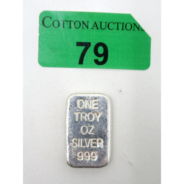 1 Oz .999 Silver Eagle Bar 