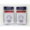 Image 2 : 2 Donald Trump "Super Trump" Graded Trading Cards