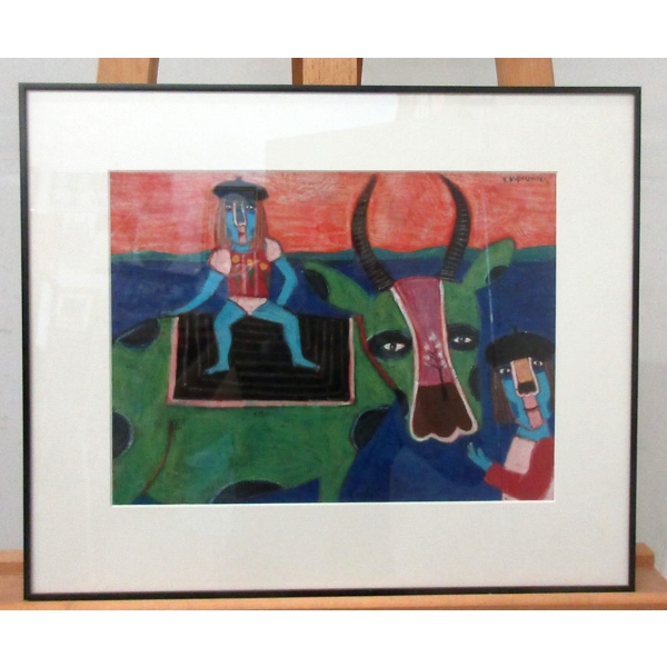 Signed Original Pastel by Zbigniew Kupczynski