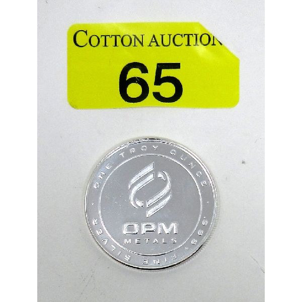 1 Oz .999+ Silver OPM Precious Metals Round 