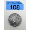 Image 1 : 1 Oz .9999 Silver 2009 Maple Leaf Coin 