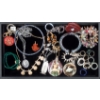 Image 1 : Tray of Rhinestone and Fashion Jewelry & Keychains
