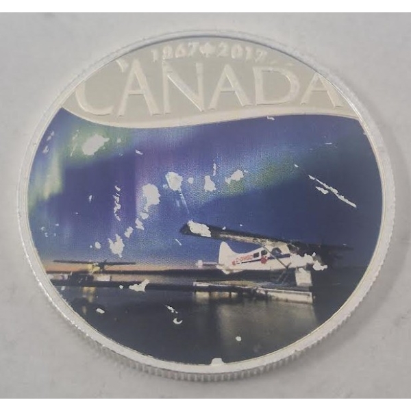 1/2 Oz .9999 Silver 2017 Northern Lights Coin 