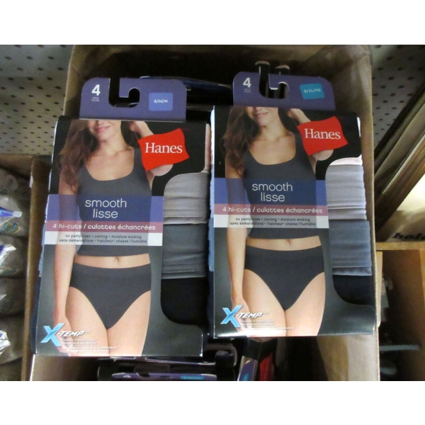 5 New Packs of 4 Women's Hanes Underwear 