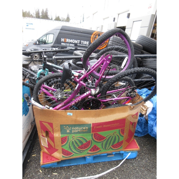 Skid of Bikes and Bike Parts - Customer Returns