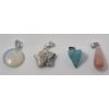 Image 2 : 15 x Hand-Carved Gemstone Pendants 