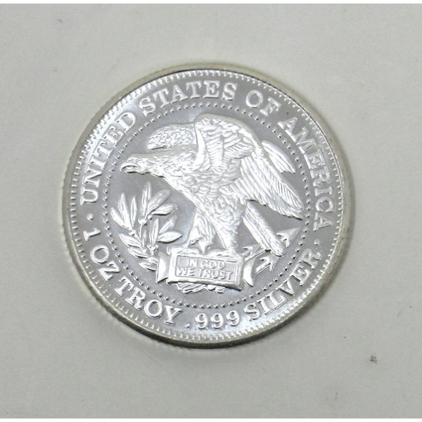 1 Oz .999 Silver Eagle Trade Unit Round 