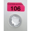 Image 1 : 1 Oz .999 Silver Morgan Head Round 