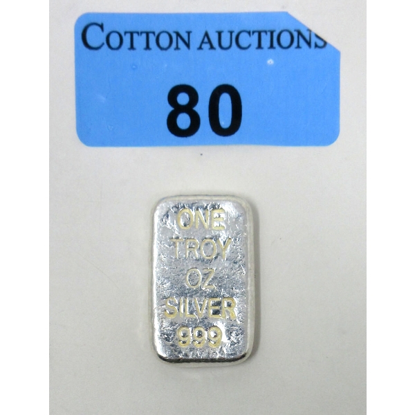 1 Oz .999 Silver Eagle Bar 