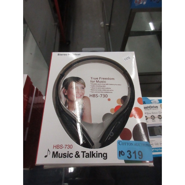10 New HBS-730 Stereo Headsets - Black