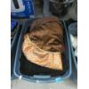 Image 1 : Tote of Christmas Tree Skirt & Assorted Fabric Remnants