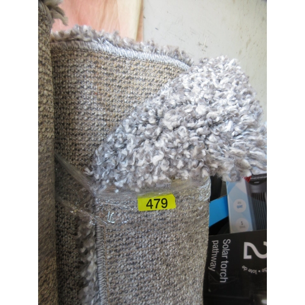 5' x 7' Grey Speckled Shag Area Carpet