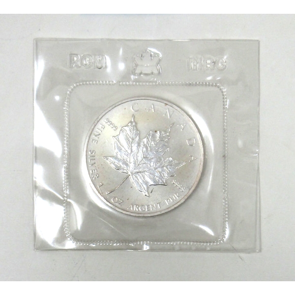 1 Oz .9999 Silver 1989 Maple Leaf Coin 