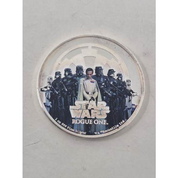 1 Oz .999 Silver 2017 Star Wars Rogue One Coin